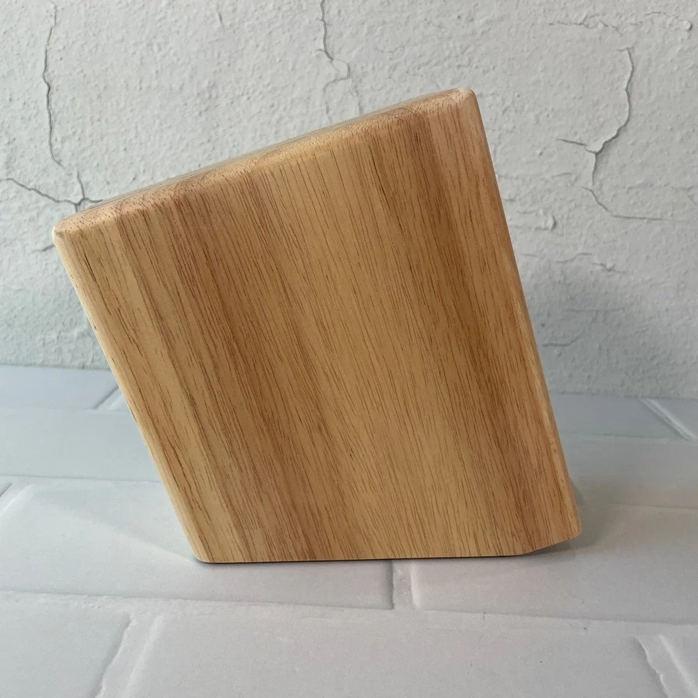 NEW Zwilling JA Henckels 8 Slot Wooden Vertical Steak Knife Block Natural Wood